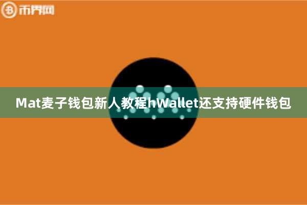 Mat麦子钱包新人教程hWallet还支持硬件钱包