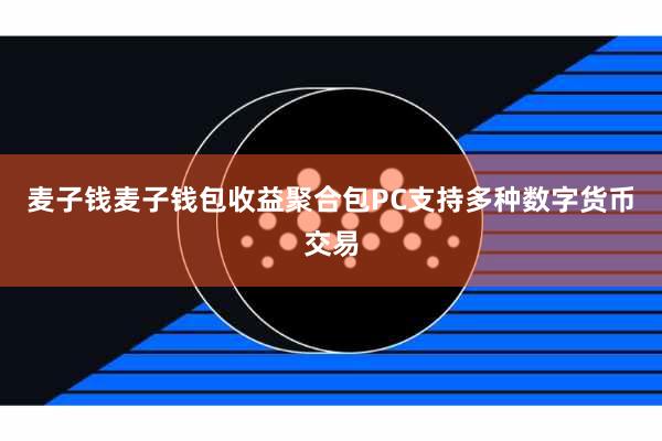 麦子钱麦子钱包收益聚合包PC支持多种数字货币交易