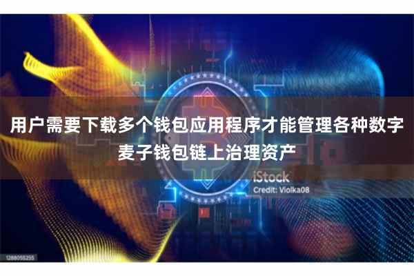 用户需要下载多个钱包应用程序才能管理各种数字麦子钱包链上治理资产